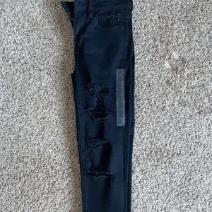 American Eagle Black Ripped Jeans